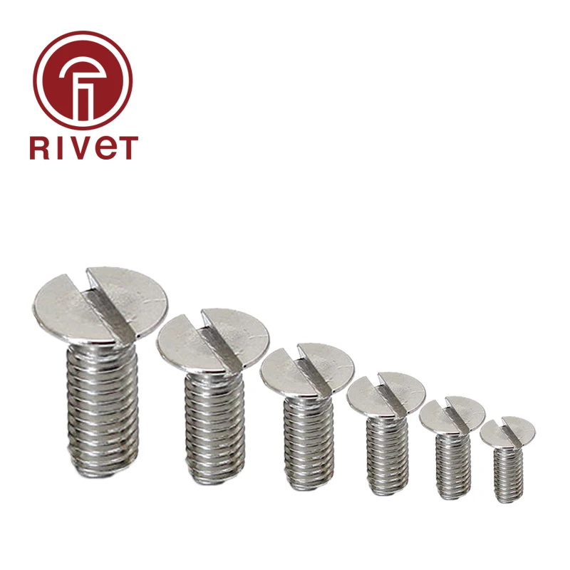 304 A2-70 GB68 DIN EN ISO 2009 M2 M2.5 M3 M4 M5 M6 Метрическая резьба из нержавеющей стали с плоской потайной резьбой