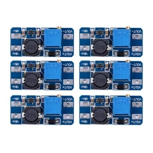 6 шт MT3608 DC 2A шаг вверх Мощность модуль усилителя 2 v-24 v повышающий преобразователь постоянного тока для Arduino