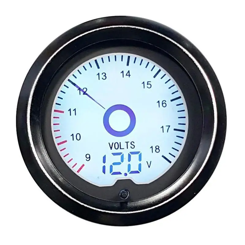 voltmeter 52 мм Автомобильный турбо Boost Gauge PSI температура газа температура воды температура масла пресс воздуха топлива Датчик вольтметр Тахометр гоночный воздушный расход топлива - Цвет: voltmeter