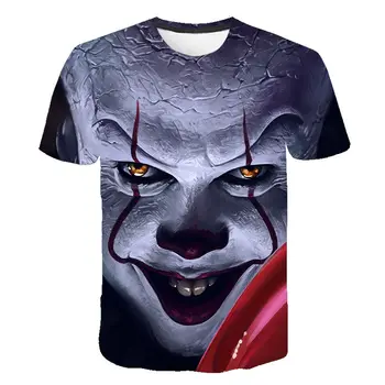 

Terrorist Movie Chapter Two 3D Printed T Shirt Men Women Summer IT Clown Horror Joke Casual T Shirt Children Boy Girl Tees Tops