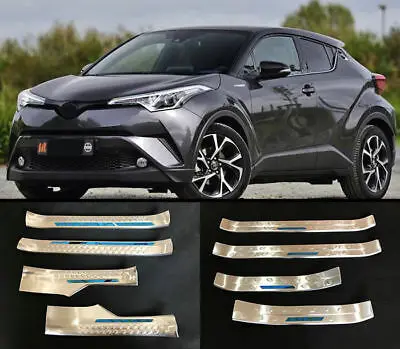 8 шт./компл. Накладка порога двери пластина-порожек Накладка для Toyota C-HR CHR-17