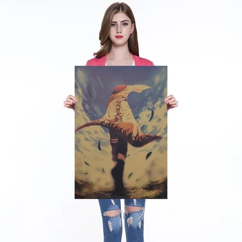 

Classic Anime Retro Style Naruto Kraft Paper Kitchen Decoration Posters Adornment Vintage Poster Wall Stickers 50.5x35cm