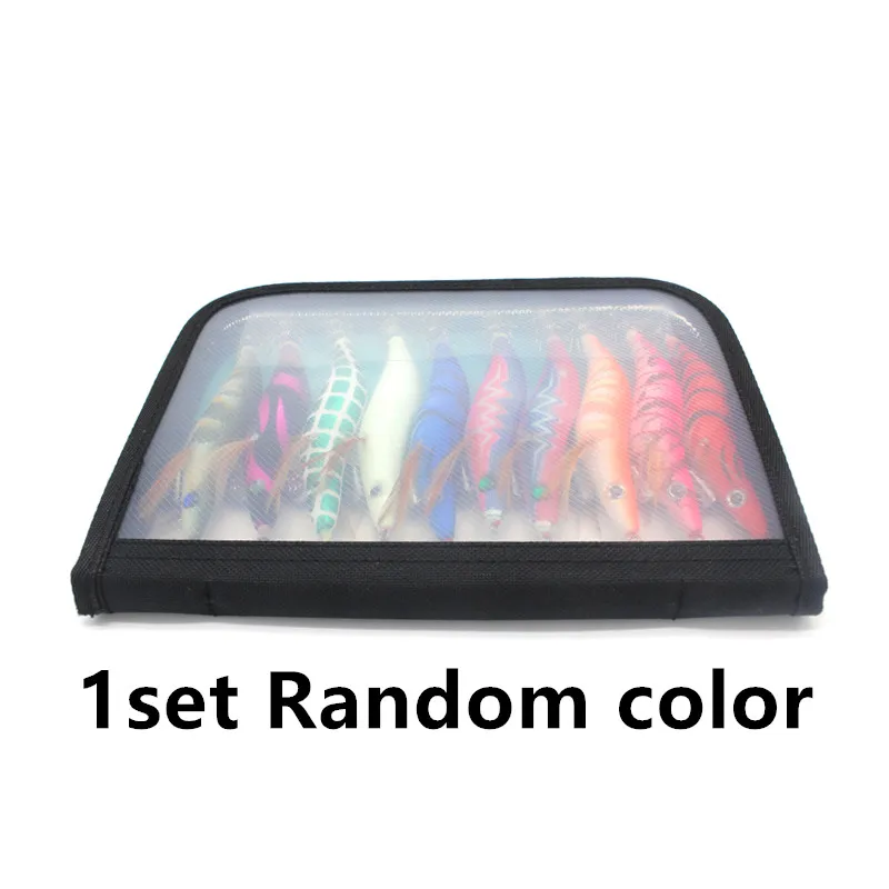 10pcs random color Горгоны Eging рыболовные снасти 10 шт./пакет искусственная приманка креветка крючковый лов 3,5 3,0 японский кальмары крюк приманка осьминога для кальмара - Цвет: 10pcs random color
