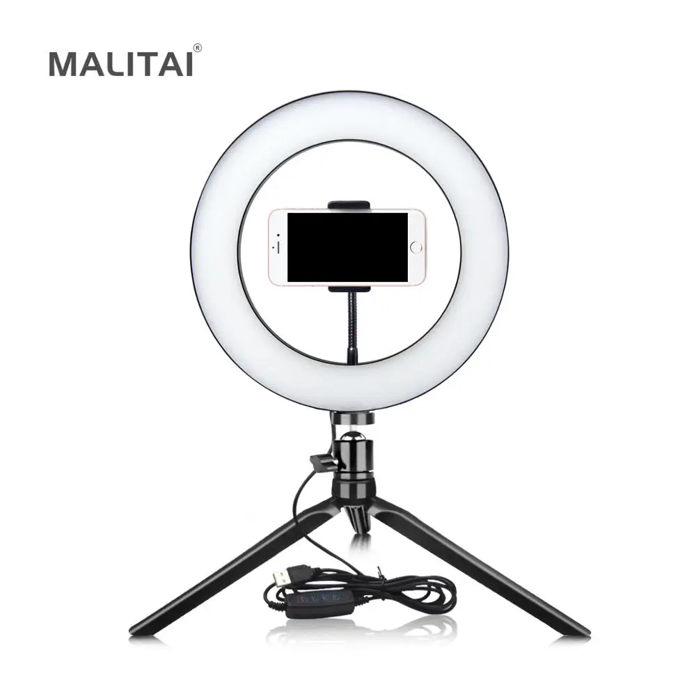 

Dimmable USB Phone Selfie LED light Ring Makeup lamp Dressing Table Vanity Mirror light Video Live Studio Beauty Photo light