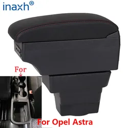 Caja de reposabrazos para coche Opel Astra, caja de almacenamiento central con reposabrazos, detalles interiores, accesorios para coche, USB