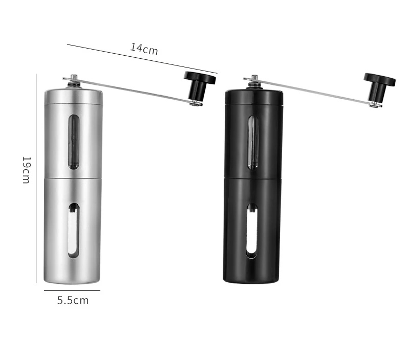 ZOTOBON Manual Coffee Grinder Make Ceramics Core Stainless Steel Hand Burr Mill Grinder Ceramic Corn Coffee Grinding Machine H95