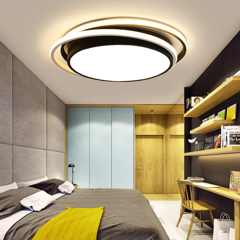 

Modern Ceiling Light Living Room Dining Bedroom Luminarias Led Lights Home Lighting Fixture remote control Simple Ceiling Lamp