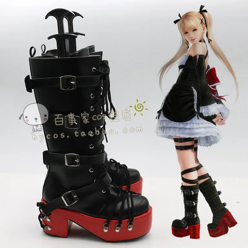 Обувь для костюмированной вечеринки в стиле аниме «Dead or Alive 5 Marie Rose»; женские ботинки из искусственной кожи на заказ