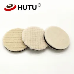 Almofada de polimento de lã japonesa 3 polegadas 80mm, almofada profissional de polimento para polidor de carro