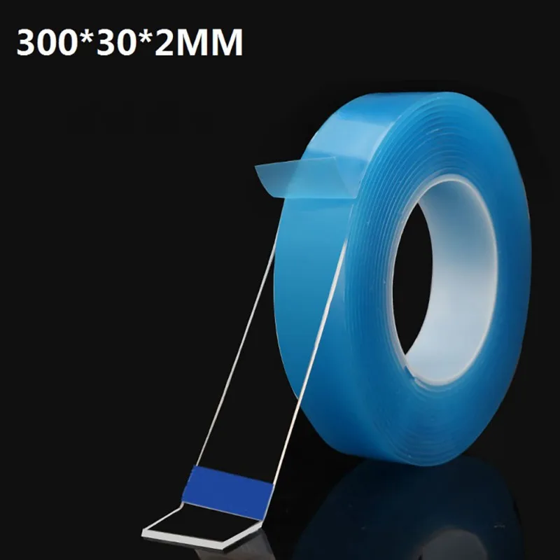 

Multifunction Nano Tape Traceless Washable Blue Clear Adhesive Gel Pads Double-Sided Non-Slip Removable Sticky Strips