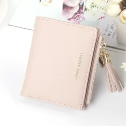 Short Women Hasp Leather Solid Color Wallets Female Luxury Zipper Coin Purses Ladies Multifunction Card Holder Money Clip
