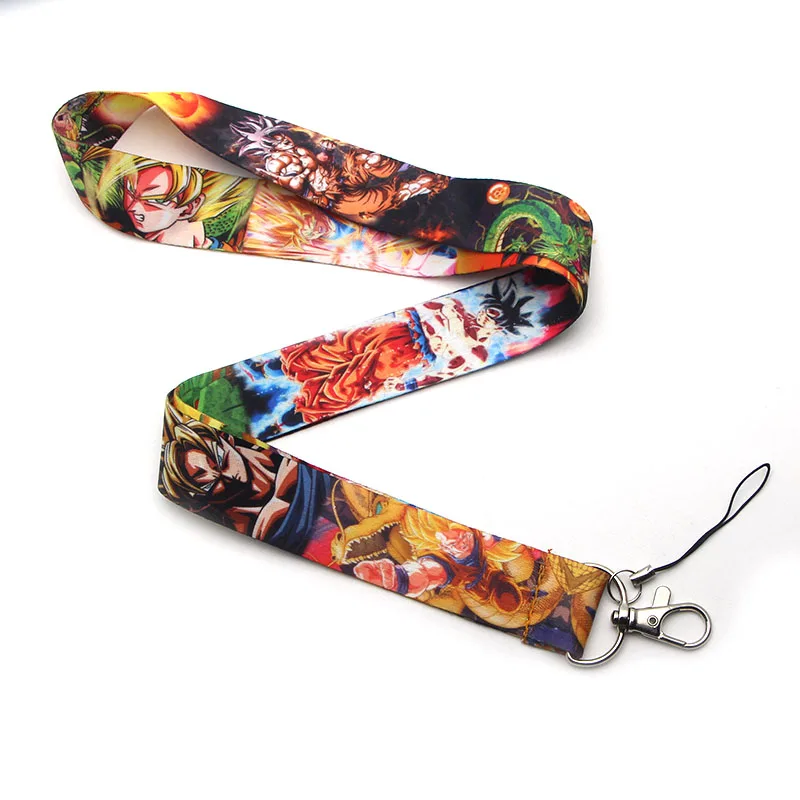 CA303 Dragon Ball Z мультяшный брелок Lanyards держатель удостоверения личности ID карта пройти мобильный телефон USB бейдж держатель ключевой ремень