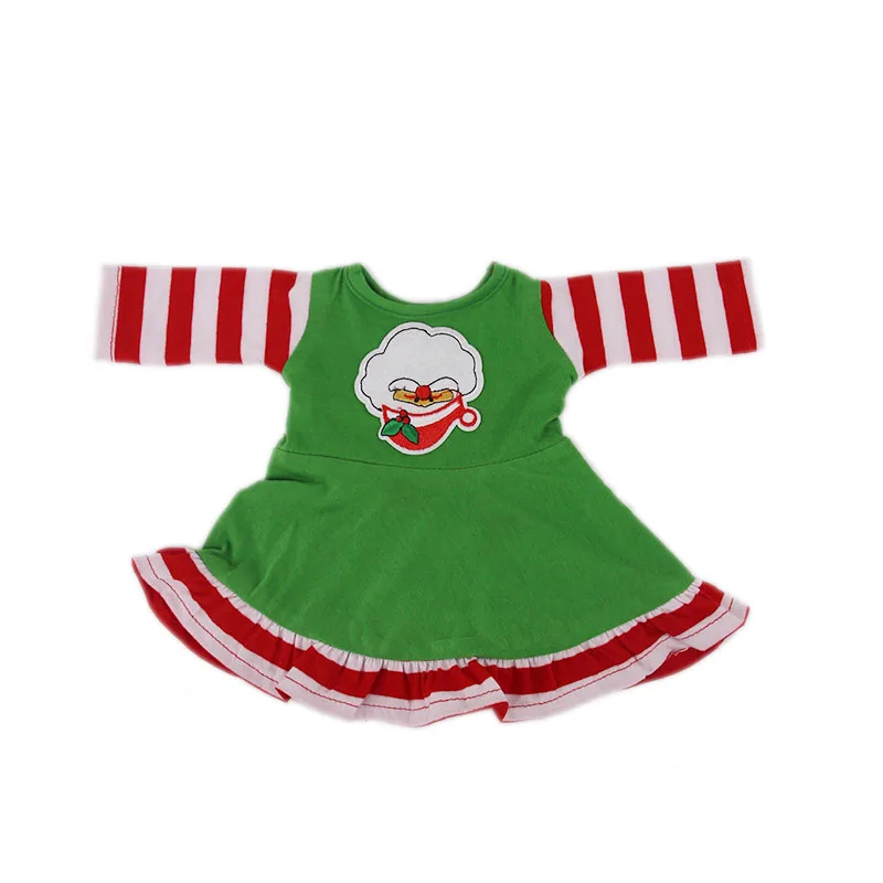Рождество и Хэллоуин платья для 18-дюймовые Американский 43 см для ухода за ребенком для мам кукла, аксессуары к платью, для девочек, игрушки и подарки - Цвет: N524