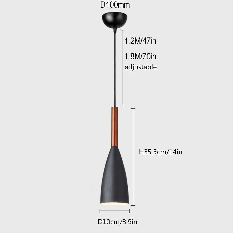 Modern Wood Pendant Lights Drop Aluminum Nordic White Pendant Lamps Hanging Decorative Light For Home Lighting DiningRestaurant  (26)