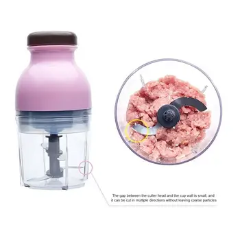 

Mini Food Processor Electric Chopper Supplement Machine Multifunctional Garlic Fruit Meat Grinder Kitchen Tool