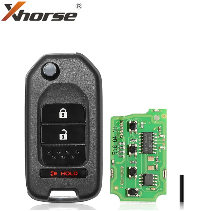 Xhorse XKHO02EN универсальный дистанционный брелок 2 + 1 кнопка для Honda тип VVDI инструмент