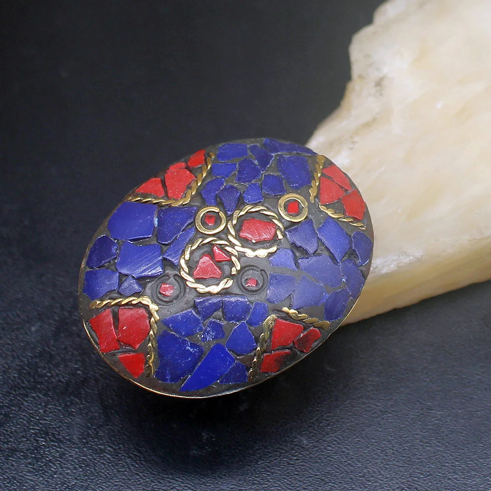 

Gemstonefactory Jewelry Big Promotion Single Unique Yellow Gold Plated Sapphire Coral Women Men Gifts Special Rings 8# 20213103