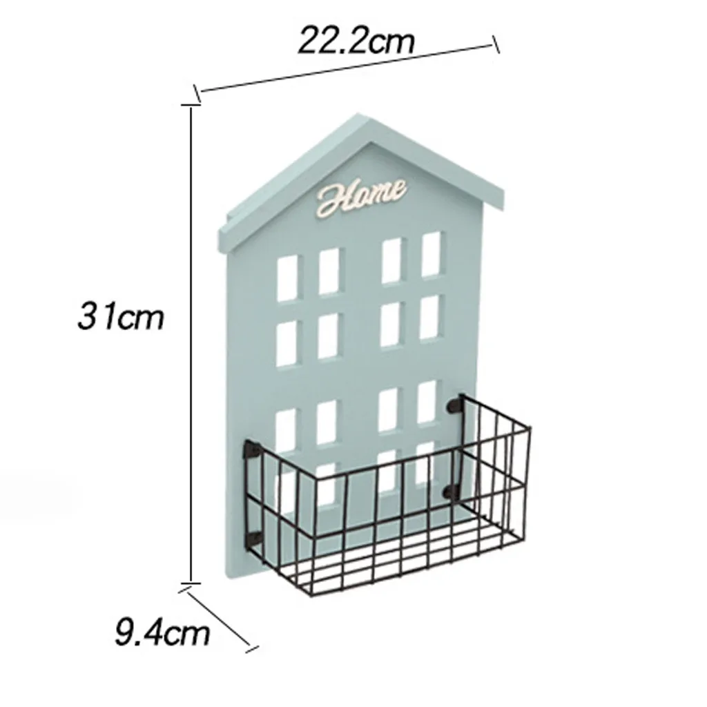 Полка для хранения крючки деревянный Органайзер Домашний стиль настенные держатели для мелочей коробка для хранения Органайзер для ключей Декор для гостиной
