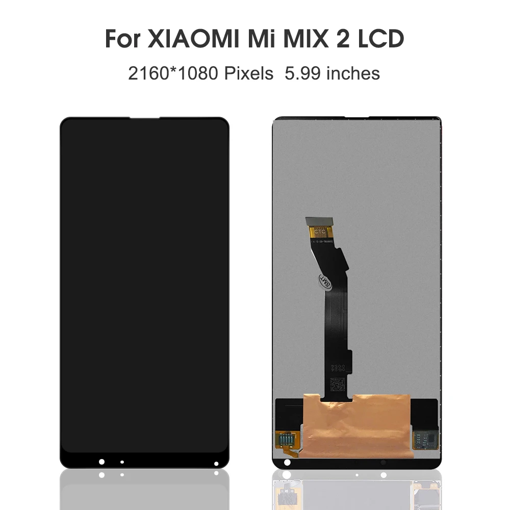 Tela de Toque Assembléia para Xiaomi Lcd para Xiaomi Lcd com Quadro Display Lcd Digitador Mix2 5.99 Mixmixmix2 mi Mix 2 1 2 lcd com quadro display lcd tela