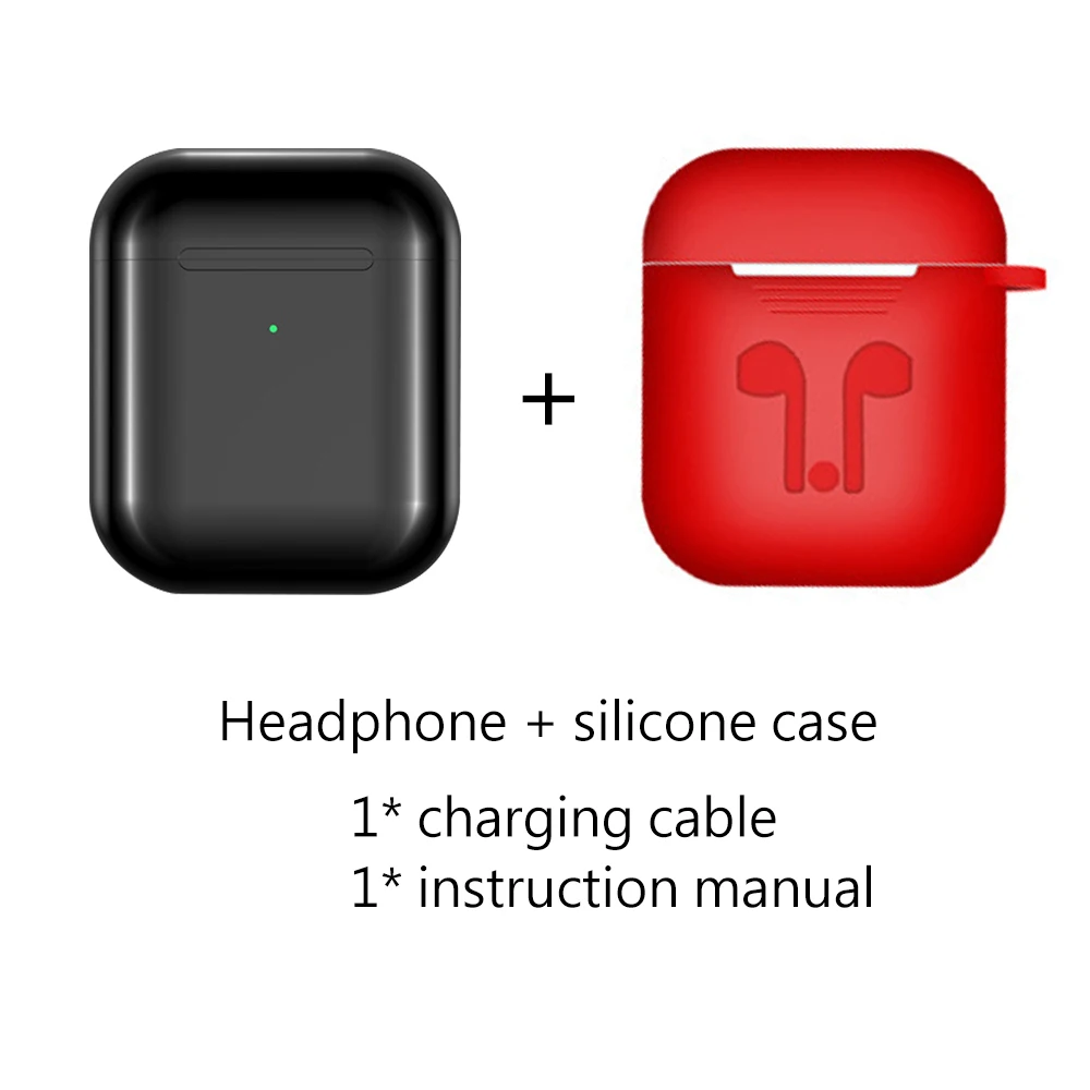 i200 A Package BK I200 TWS, беспроводные наушники, bluetooth, умный сенсор, гарнитура, Беспроводная зарядка, всплывающие наушники, сенсорное управление, PK i9s i12 - Цвет: i200 A Package BK