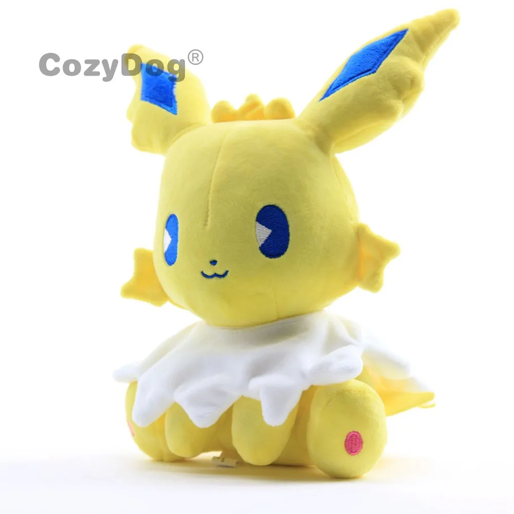 " 23 см новые Eevee Плюшевые игрушки Аниме сидя Jolteon Плюшевые игрушки Горячая Пикачу серии куклы Дети Рождественский подарок на день рождения