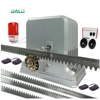 

Galo 220V automatic electric slide gate opener operator motor sliding door gate 1800kg with 4m 5m 6m rack rails 1 sensor 1 lamp