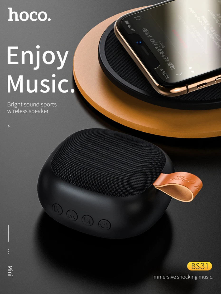 Hoco Portable Wireless Bluetooth Speaker Mini Loudspeaker Sound System 3D Stereo Music