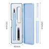 Deli Erasable Fountain Pen Set Kawaii Stationery 0.3mm Ink Sac Blue Black School Business Office Writing Fountain Pen 6