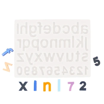

Crystal Epoxy Resin Mold Alphabet Letter Number Pendant Casting Silicone Mould DIY Crafts Jewelry Key Chain Making Tools