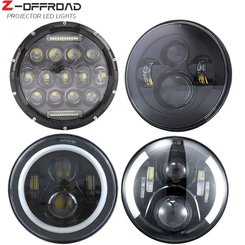 7 Inch LED Headlights Projector Headamps Replacement For Lada 4x4 urban