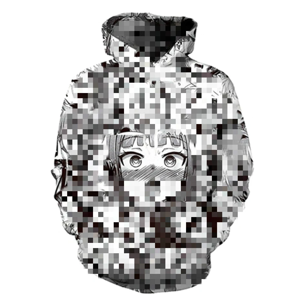 ahegao zip up hoodie