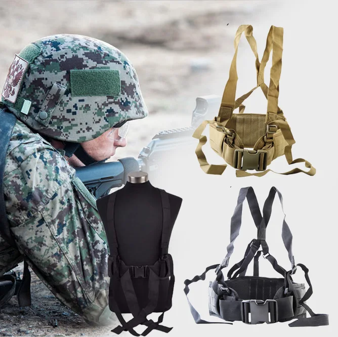 Для взрослых Molle тактический пояс с подтяжками h-образной формы для страйкбола