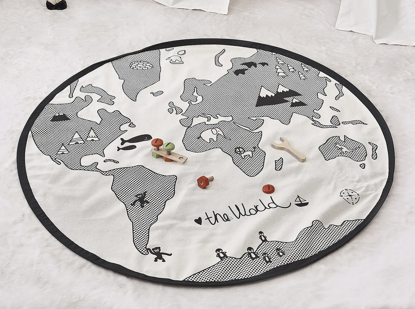 Карта мира детские игровые коврики детские ползающие ковры пол ковер детские постельные принадлежности одеяло с кроликами хлопок игровой коврик Детская комната украшения