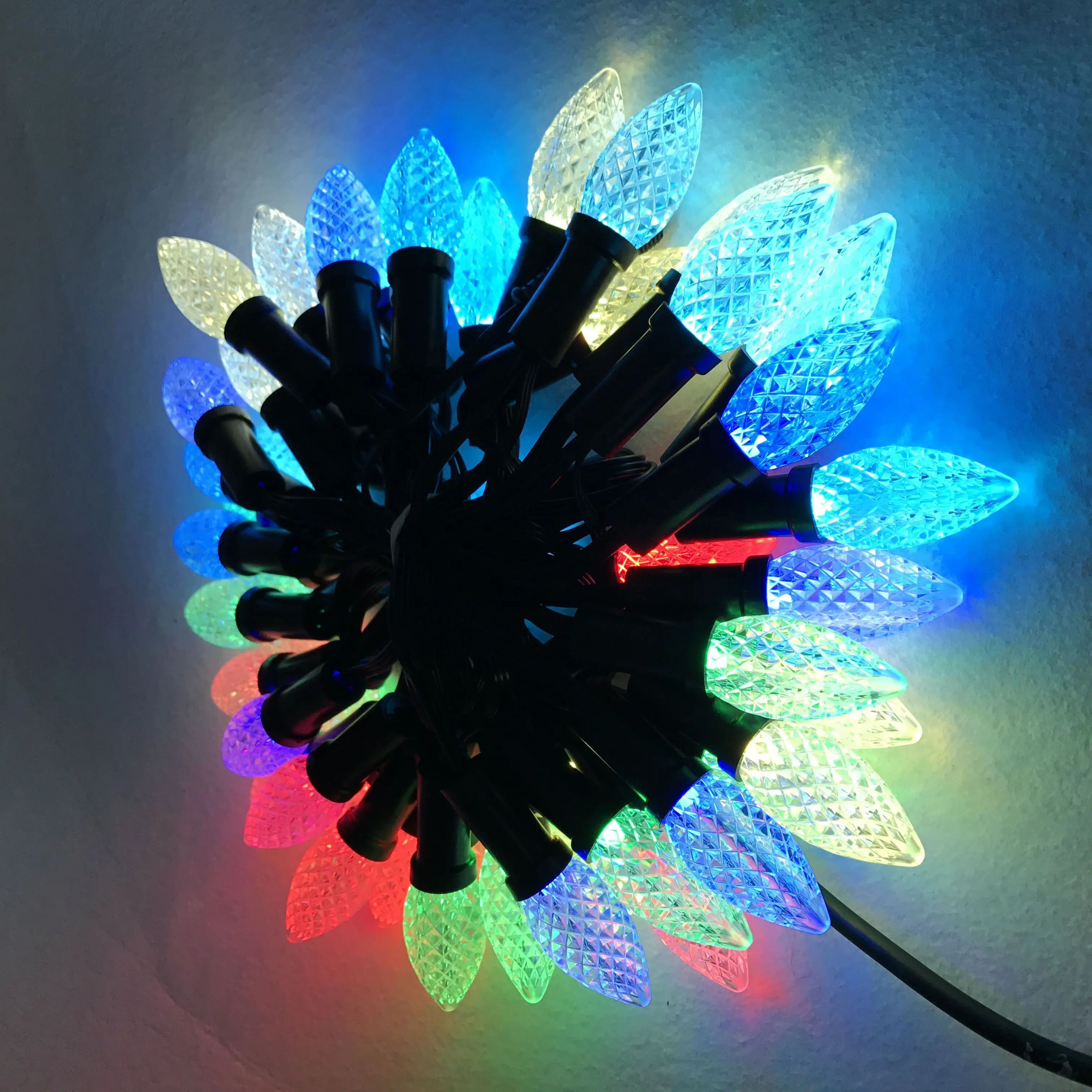 50nodes addressable RGB C9 DC12V WS2811 LED Christmas pixel