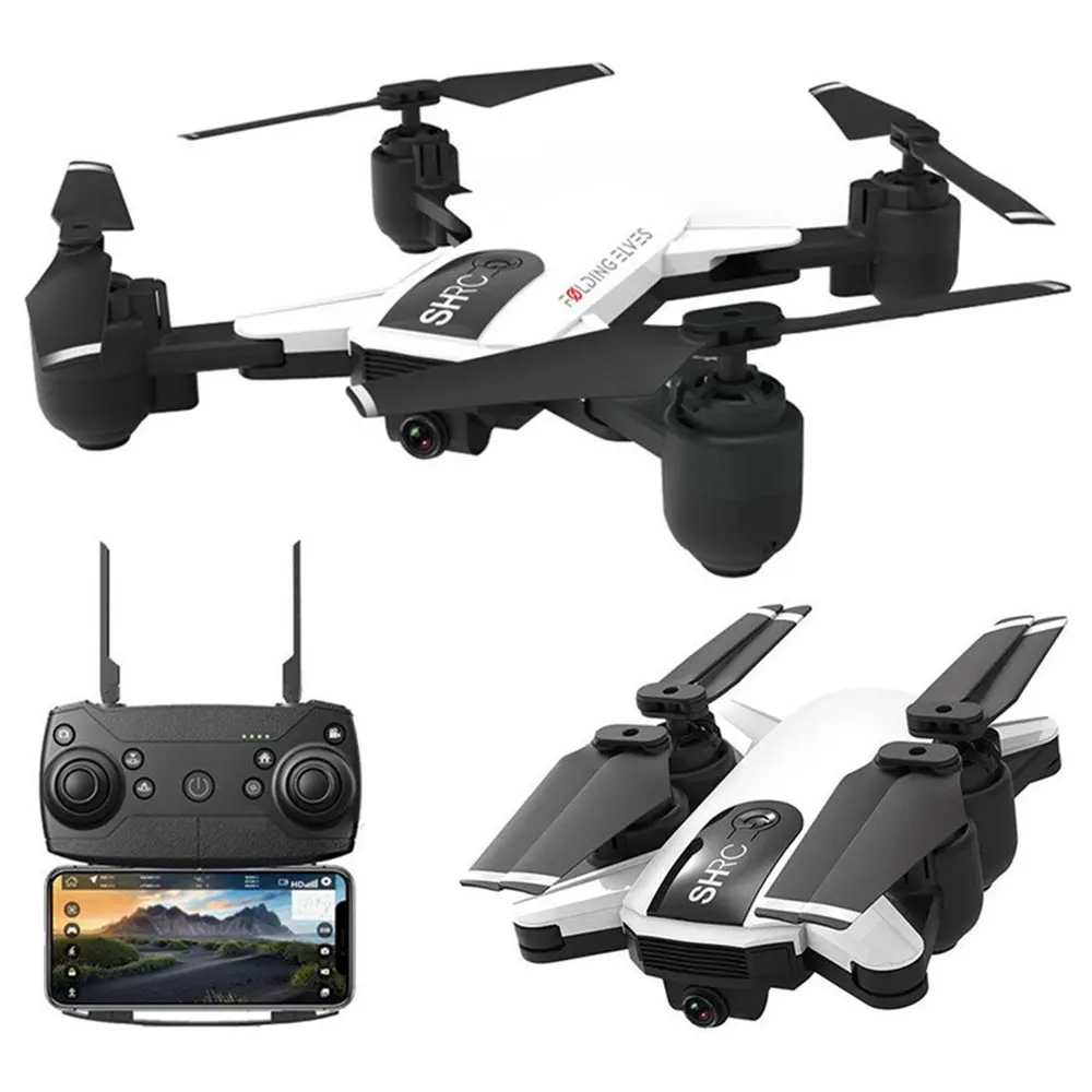 SHRC 2.4G 4K 1080P Drone Selfie FPV HD Camera Foldable RC Quadcopter Follow Me 