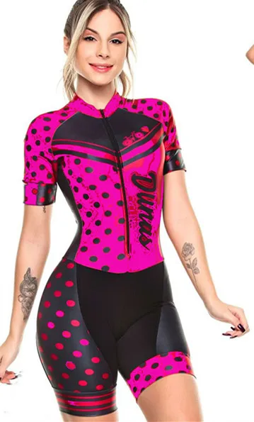 Pro Team триатлон костюм женский Велоспорт Джерси Skinsuit комбинезон Майо Велоспорт Ropa ciclismo комплект розовый гелевая подкладка 001 - Цвет: set4