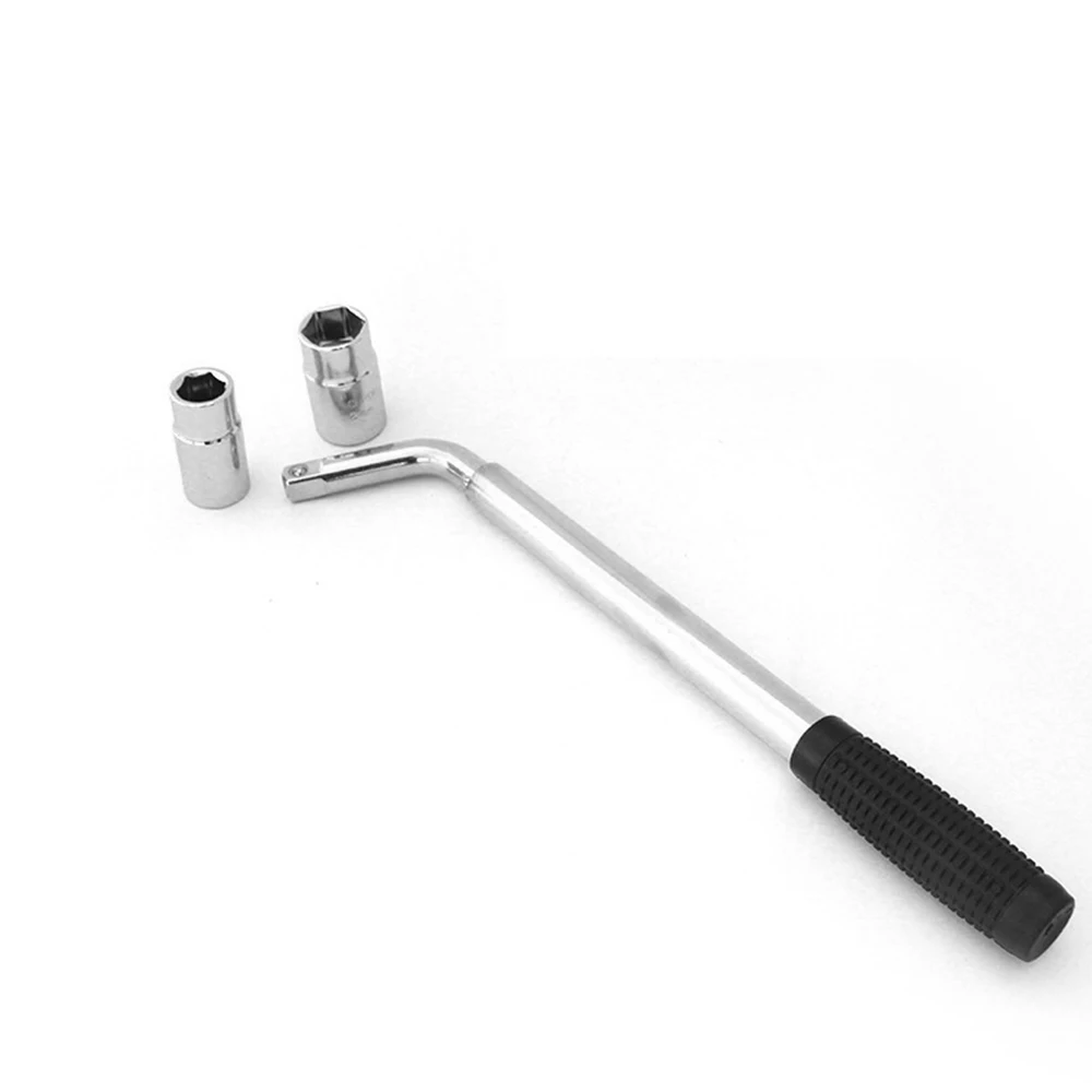 

Car tire wrench set High torque extension handle with 2 double-ended sockets chrome vanadium Auto Spanner Lug Tire Repair Tools