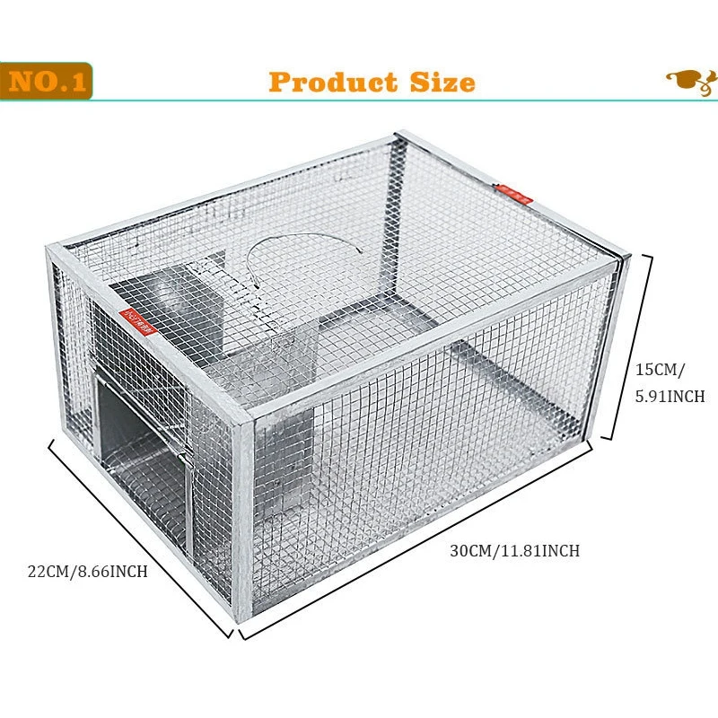 Household Continuous Mousetrap Large Space Automatic Rat Snake Trap Cage Safe and Harmless High Efficiency Mousetrap