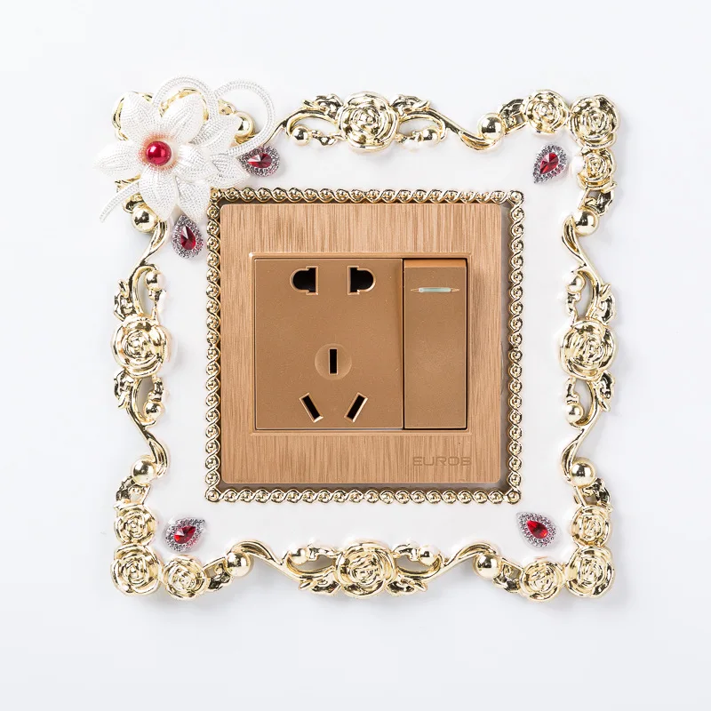 Художественный дом напрямую от производителя продажи 3045 Ретро наклейки на выключатель Креативный полимерный переключатель для покрытия