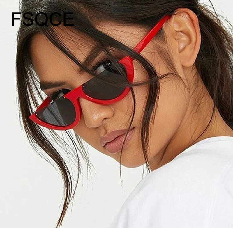 Солнцезащитные очки, модные, кошачий глаз, стильные, без оправы, оправа, солнцезащитные очки для женщин, фирменный дизайн, градиентные солнцезащитные очки, Oculos De Sol Jenner