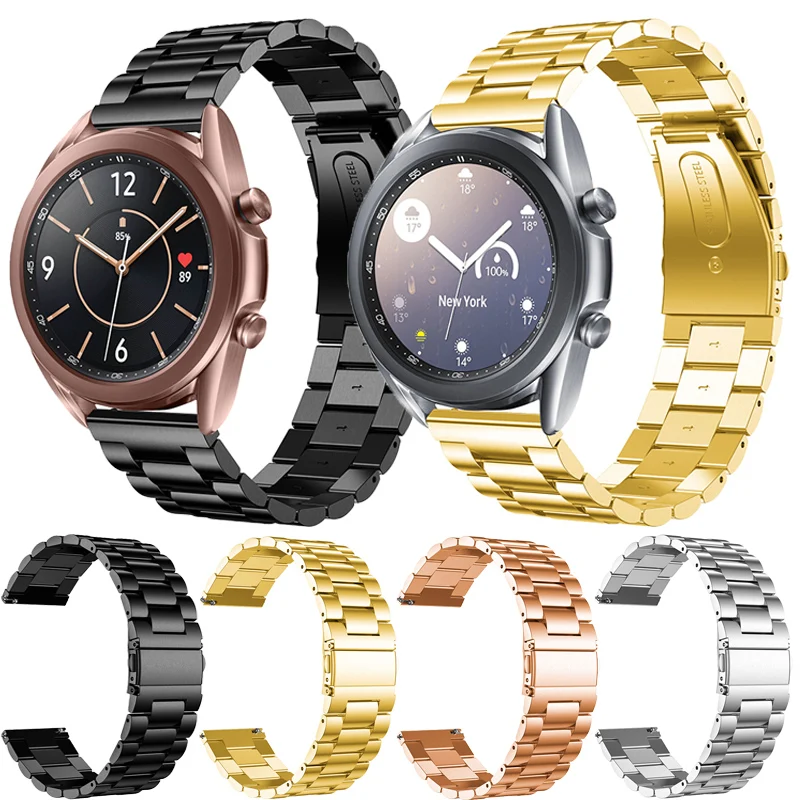 

Luxury Stainless Steel Watchbands For Samsung Galaxy Watch 3 41mm Smart Wrist 20mm Metal bracelet for Samsung Galaxy watch 42mm