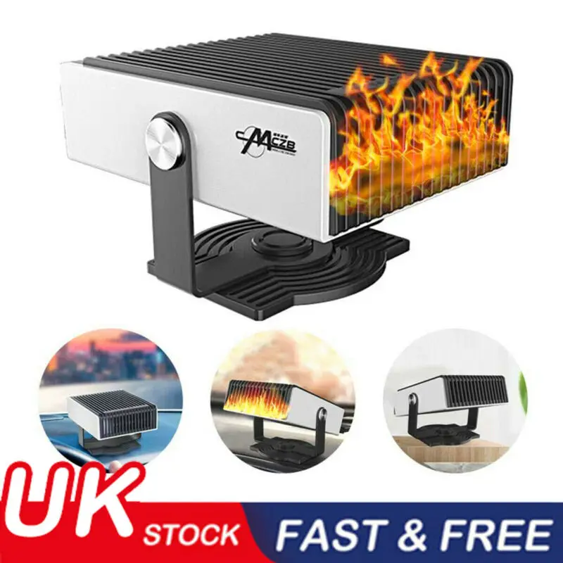 

24V DC Car Auto Portable Electric Heater Heating Cooling Fan Defroster Demister