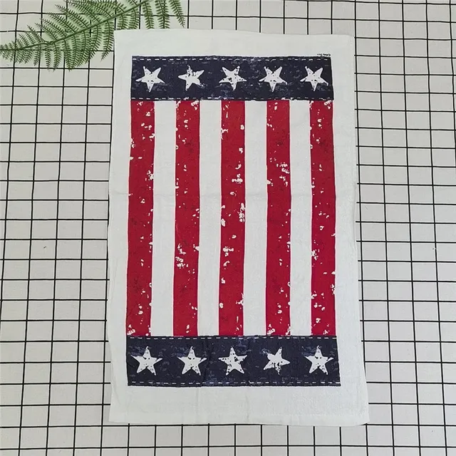 1Pc 41x64cm Cotton Tea Towel Dish Cleaning Cloth Colorful Printed Napkins Cooking Tools Kitchen Towels Style 4