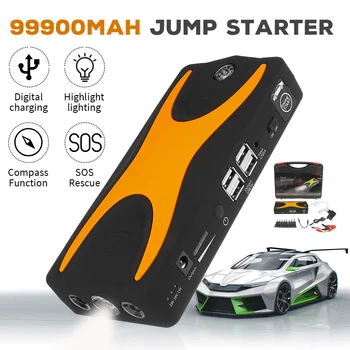 

Multifunction Car Jump Starter 99900mAh 15V 4USB 900A Portable Car Battery Booster Charger Booster Power Bank Starting Device