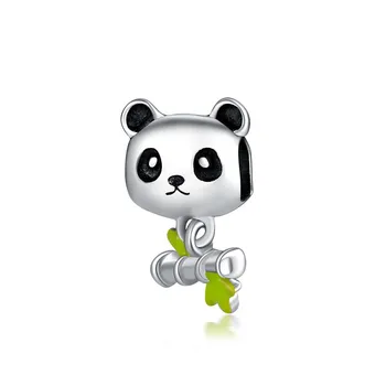 

Alloy Bead Mixed Enamel Panda With Bamboo Charm fit Lady Bracelet Bangle fit Lady DIY Jewelry Making