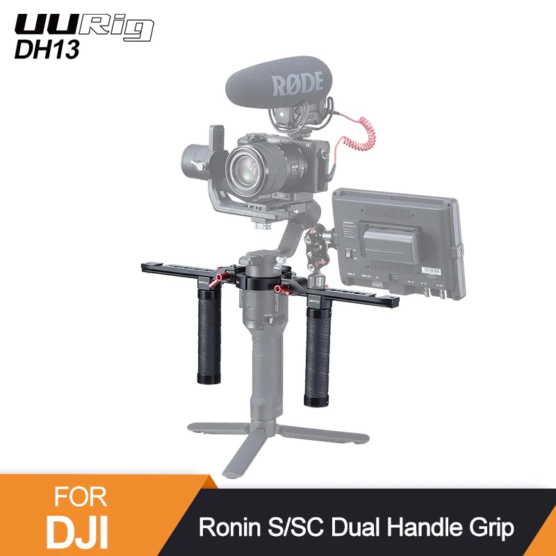 

UURig DH13 Dual Handle Handgrip Stabilizer for DJI Ronin S/SC Camera Adjustable Extend Holder Handlebar