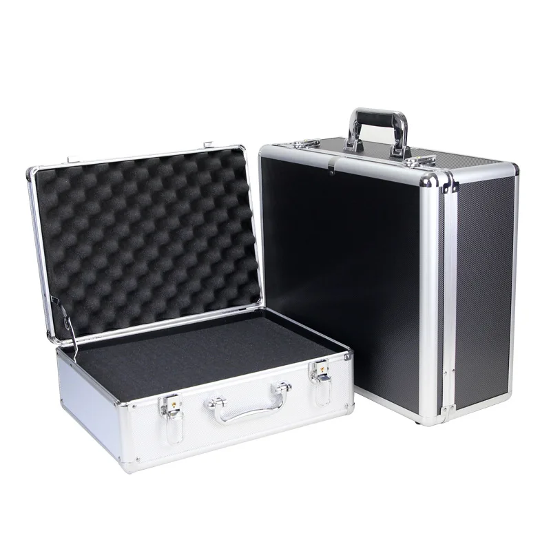 

Toolbox Portable Aluminium Alloy Hardware Large, Medium And Small Size Safe Storage Box Algam Household wen jian me ma xiang Sub
