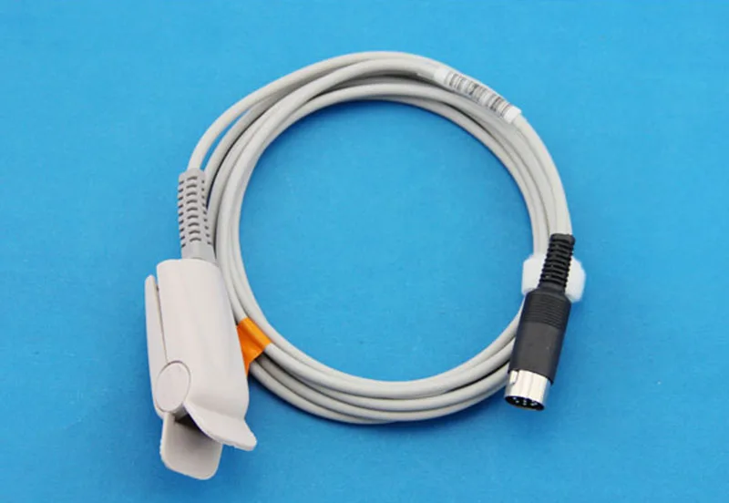 Free shipping for Datascope accutorr 3/4 SAT Adult finger clip sensor 8pins TPU cable | Компьютеры и офис