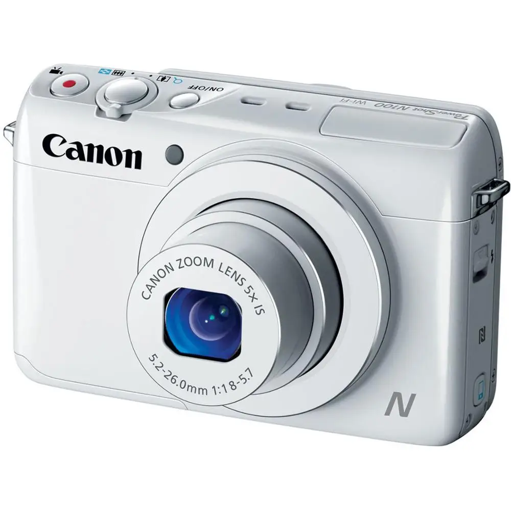 

USED Canon PowerShot N100 HS 12.1MP Digital Camera with WIFI 24mm-120mm 5x optical zoom