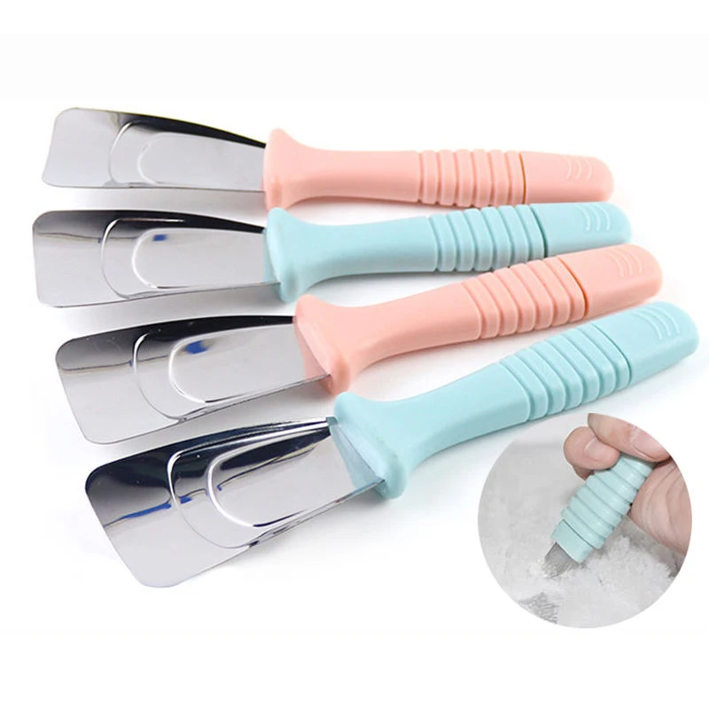 Stainless Steel Kitchen Fridge Clean Gadget Pink Defrosting Shovel Freezer Ice  Scraper Deicing Tool Portable Accessories